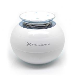 Altavoz portatil phoenix ufoboom universal bluetooth tactil blanco