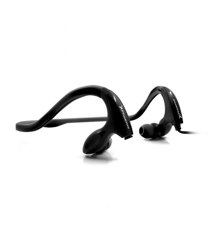 Auriculares deportivos S07 con cable, máxima sujeción. Micro y botón de  control incorporado.