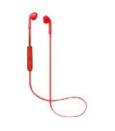 Auriculares bluetooth de boton nevir rojo - Imagen 1