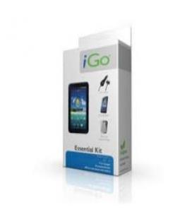 Accesorio ipad 2 essential kit igo. funda protectora silicona + protector pantalla diamant+ cargador mechero / coche + cable car
