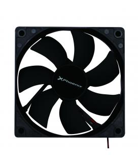 Ventilador auxiliar phoenix phcoolerfan12 12cm / 3 a 4 pines/ 1200rpm/ silencioso/ color negro - Imagen 1