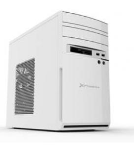 Caja ordenador semitorre micro atx phoenix phcajamicroatxw anthracite ventilador 80mmlector de tarjetas blanco - Imagen 1