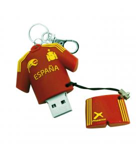 Memoria usb 2.0 phoenix 16gb jetflash muñeco llavero seleccion española rojo - Imagen 1