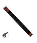 Regleta rack wp 1u 8 enchufes schuko con interruptor - Imagen 1