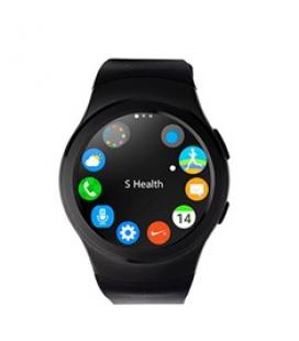 Reloj inteligente vernier smartwatch negro bt 4.0 / tarjeta sim/ pulsometro/ podometro