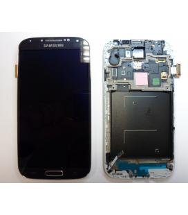 Repuesto pantalla lcd+touch+frame(marco) para smartphone samsung galaxy s4 i9500 negro