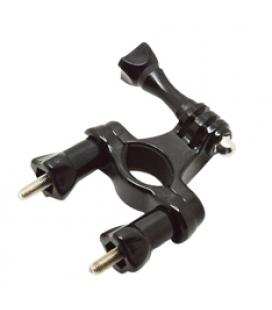 Accesorio soporte para barra / sillin / manillar bicicleta / moto phoenix para camara sport & gopro 4/3+/3/2/1 de color negro ha