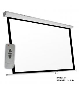 Pantalla electrica videoproyector pared y techo phoenix 100'' ratio 4:3 / 16:9 2m x 1.5 m posicion ajustable / carcasa blanca