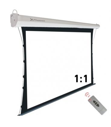 Pantalla electrica videoproyector pared y techo phoenix tensionada 112" ratio 1:1 / 16.9 / 4:3 2m x 2 m posicion ajustable ultr