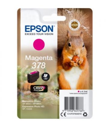 Cartucho tinta epson c13t37834010 singlepack magenta 378 claria photo hd ink xp-8500 - Imagen 1