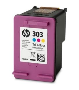 Cartucho tinta hp original 303 t6n01ae tricolor cian magenta amarillo