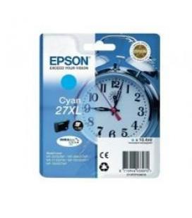 Cartucho tinta epson t271240 27xl cian wf-3620/3460dtwf/dwf/ despertador - Imagen 1