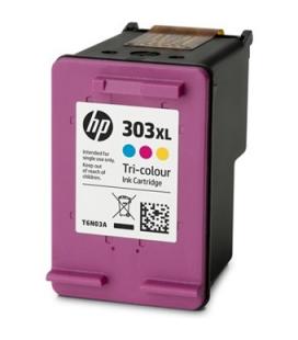 Cartucho tinta hp original 303xl t6n03ae tricolor cian magenta amarillo - Imagen 1