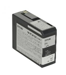 Cartucho tinta epson t5801 negro photo 80ml stylus pro 3800/3880 - Imagen 1