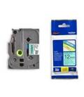 Cinta laminada brother tze731 12mm x 8m verde/negro - Imagen 1
