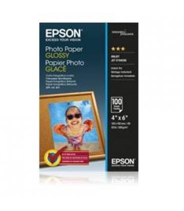 Papel foto epson s042548 glossy 10x15 100hojas - Imagen 1