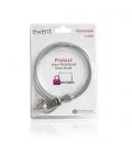 EWENT CABLE SEGURIDAD para PORTATIL. 1,5m con CANDADO (EW1241) - Imagen 8