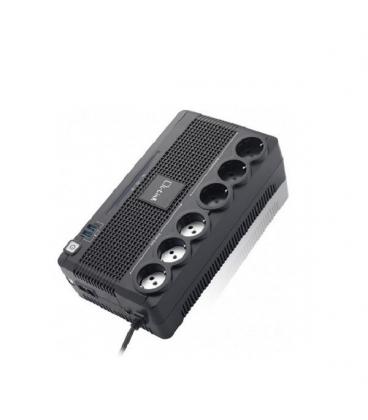 L-Link LL-700-G6 Línea interactiva 700VA 6salidas AC Negro sistema de alimentación ininterrumpida (UPS) - Imagen 1