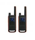 WALKIE-TALKIE MOTOROLA TLKR-T82 NEGRO PACKS 2 - Imagen 1