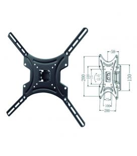 Soporte inclinable de pared phoenix para tv/monitor rotacion 60º hasta 55" inclinacion 15º vesa 400x400 hasta 25kg negro