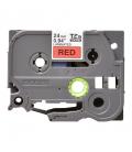 Brother TZe451 cinta laminada 24mm Negro/Rojo 8m - Imagen 2
