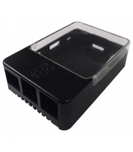 Caja Negra con ventana para Raspberry Pi con 4 USB
