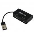 approx APPHT8B Hub 3 usb 2.0+Lec.SD/MicroSD Negro - Imagen 9