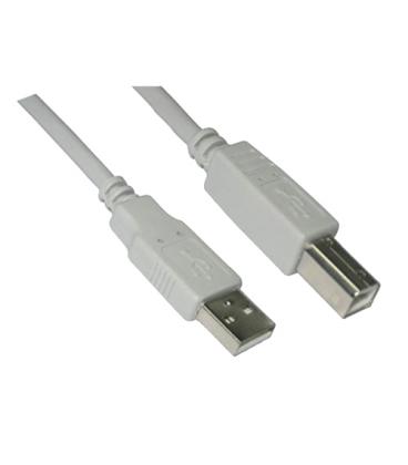Nanocable 10.01.0104. Cable USB 2.0 Tipo A/M-B/M. Beige. 3.0m - Imagen 1