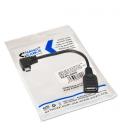 Nanocable 10.01.3600. CableUSB 2.0 OTG acodado. Tipo Micro B/M-A/H. Negro. 15cm - Imagen 3