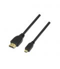 Cable Micro HDMI V1.4 (Alta velocidad / HEC). A/M-D/M. 1.8m - Imagen 1