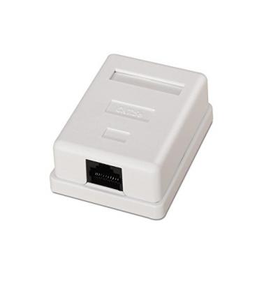 Roseta superficie RJ45 Cat.6 UTP 1 Toma. Blanco - Imagen 1