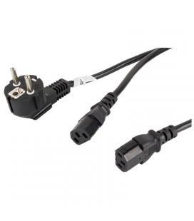 CABLE DE ALIMENTACIÓN LANBERG CA-C13C-13CC-0018-BK - Imagen 1