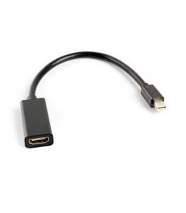Adaptador mini displayport cable 20cm macho a hdmi hembra lanberg ad-0005-bk - resolución hasta 1080p- compat. apple thunderbolt