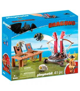 Bocon con Lanzadera de Ovejas Dragons Playmobil - Imagen 1