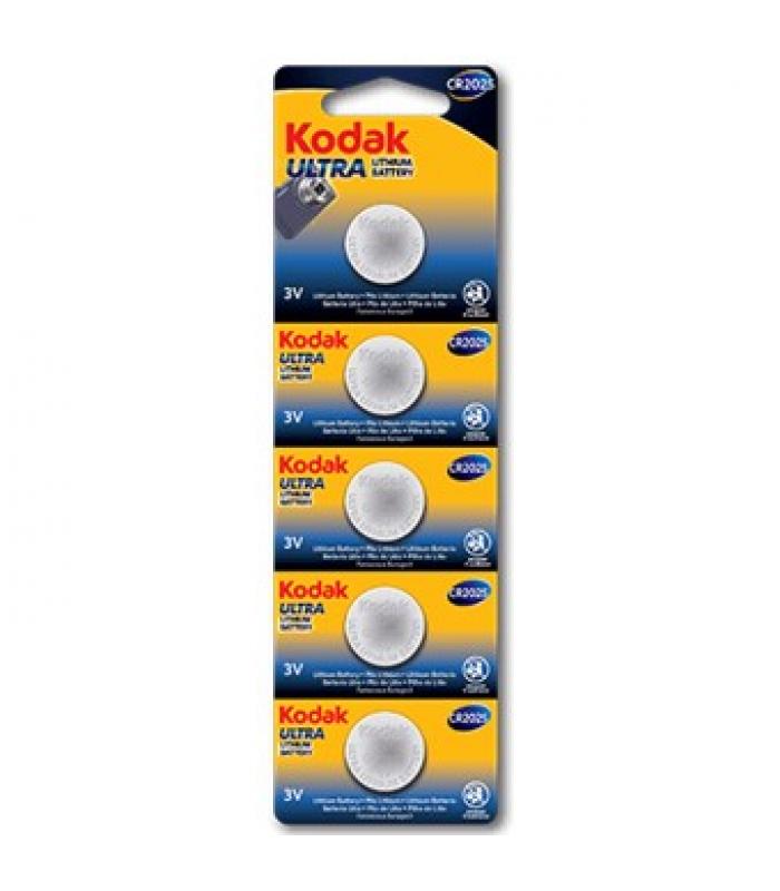 5  Kodak Ultra CR2032 pila 3V Litio Pack de 5 unidades En blister