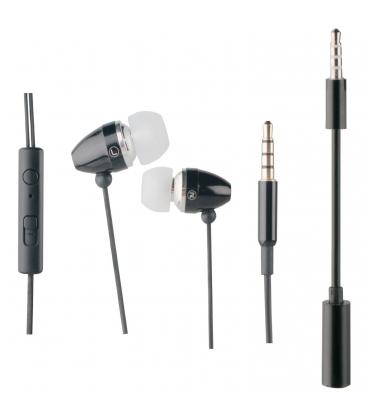 AURICULARES INTRAUDITIVOS MUVIT MUHPH0016 NEGROS - Imagen 1