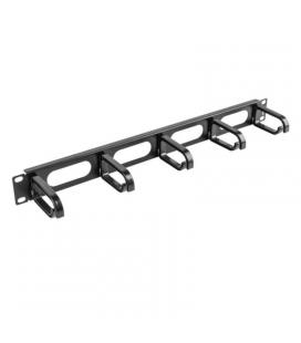 Organizador de cables lanberg ak-1205-b - 19'/48.26cm - panel 5 soportes plegables de plástico tipo b - 1u - negro