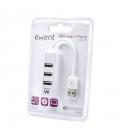 EWENT EW1122 MINI-HUB USB 4 PUERTOS BLANCO - Imagen 4