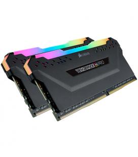 MEMORIA CORSAIR DDR4 16GB 2X8GB PC 3000 VENGEANCE RGB PRO BLACK - Imagen 1