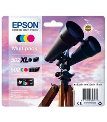 Multipack tinta epson 502xl negro + 502 cian magenta amarillo - Imagen 1
