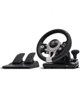 Volante con Pedales Spirit of Gamer Race PRO Wheel 2 - Motor Doble Vibración - Compatible Xbox One / Ps4 / Ps3 / Pc