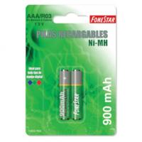 Pack de 2 pilas fonestar r03 1.2v recargables ni-mh aaa