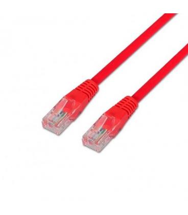 CABLE RED UTP CAT6 RJ45 AISENS 1M ROJO - Imagen 1