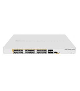 Mikrotik CRS328-24P-4S+RM Gestionado L2/L3 Gigabit Ethernet (10/100/1000) Energía sobre Ethernet (PoE) 1U Blanco switch - Imagen