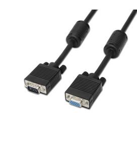Cable Alargador SVGA Aisens A113-0078/ VGA Macho - VGA Hembra/ 1.8m/ Negro