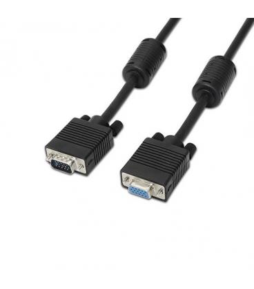 CABLE CON FERRITA SVGA HDB15 AISENS 1.8M NEGRO - Imagen 1