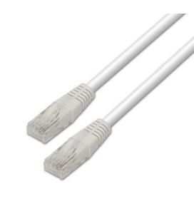 CABLE RED UTP CAT6 RJ45 AISENS 0,5M BLANCO - Imagen 1