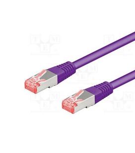 CABLE RED S/FTP CAT6 RJ45 GOOBAY 1.5M VIOLETA - Imagen 1