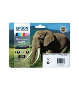 Multipack tinta epson t243840 6 colores 24xl expresion photo xp-950/ elefante - Imagen 1