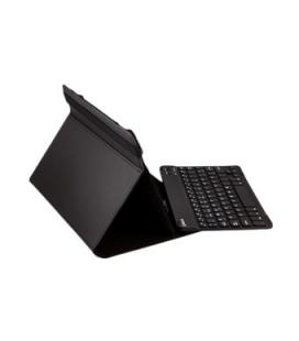 Funda universal gripcase silver ht para tablet 9-10" + teclado bluetooth negro